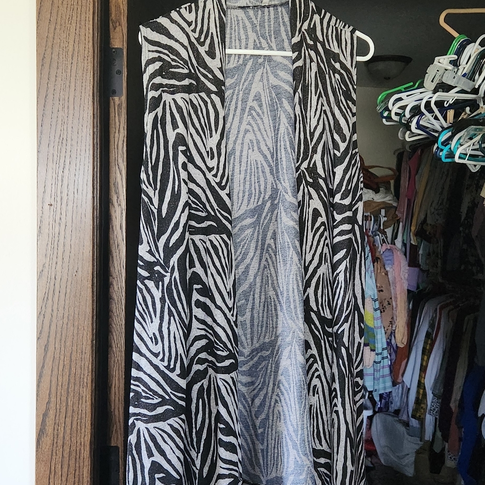 Zebra Print Women's Vest